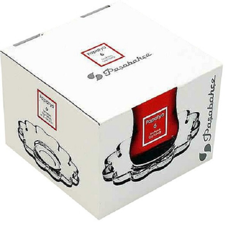 نعلبکی پاشاباغچه مدل papatya کد 54531 بسته 6 عددی