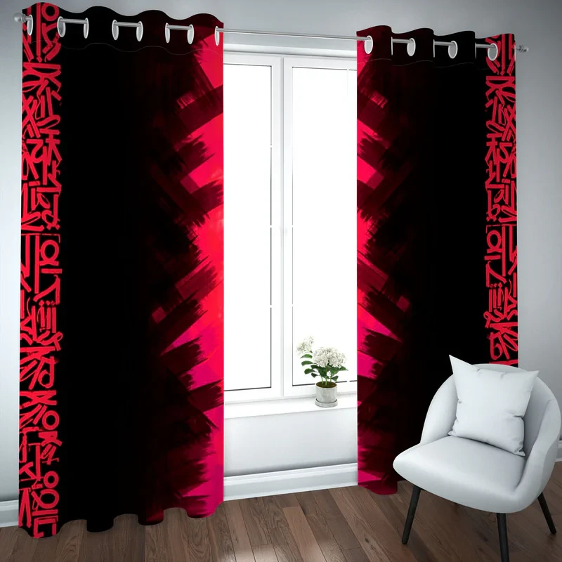 پرده مدل چاپی هازان سایز 300×150 سانتی متر