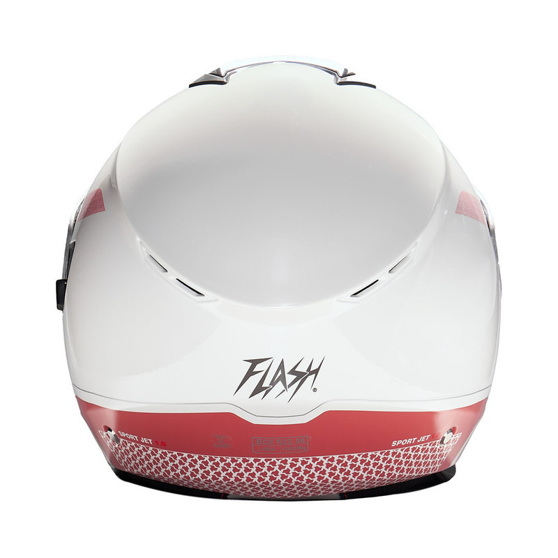 کلاه کاسکت بدون فک فلش مدل 852 glossy pink-white