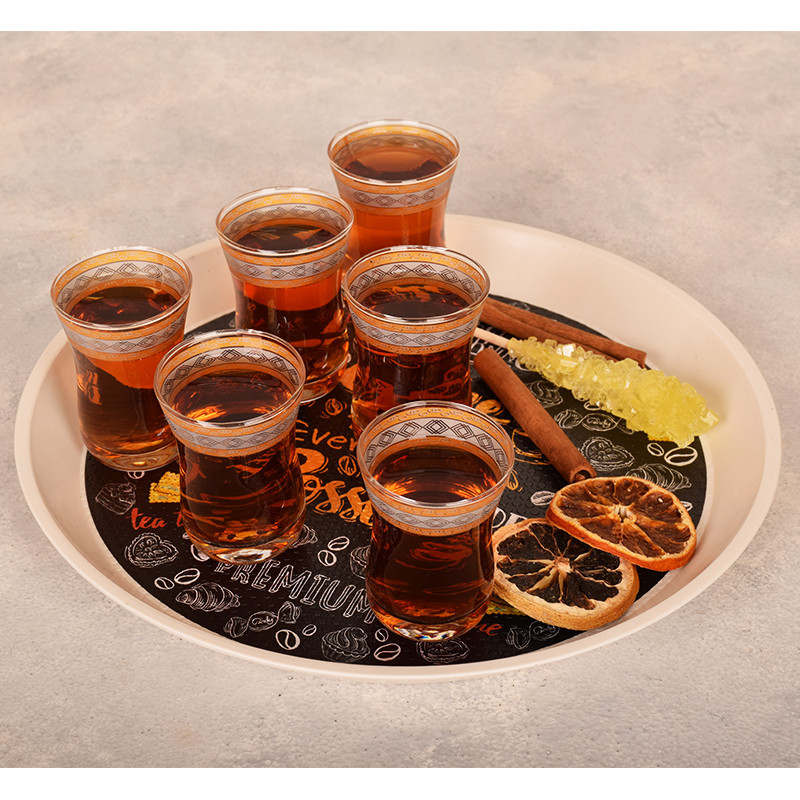 سینی مهروز مدل S-6001-50 طرح Tea time