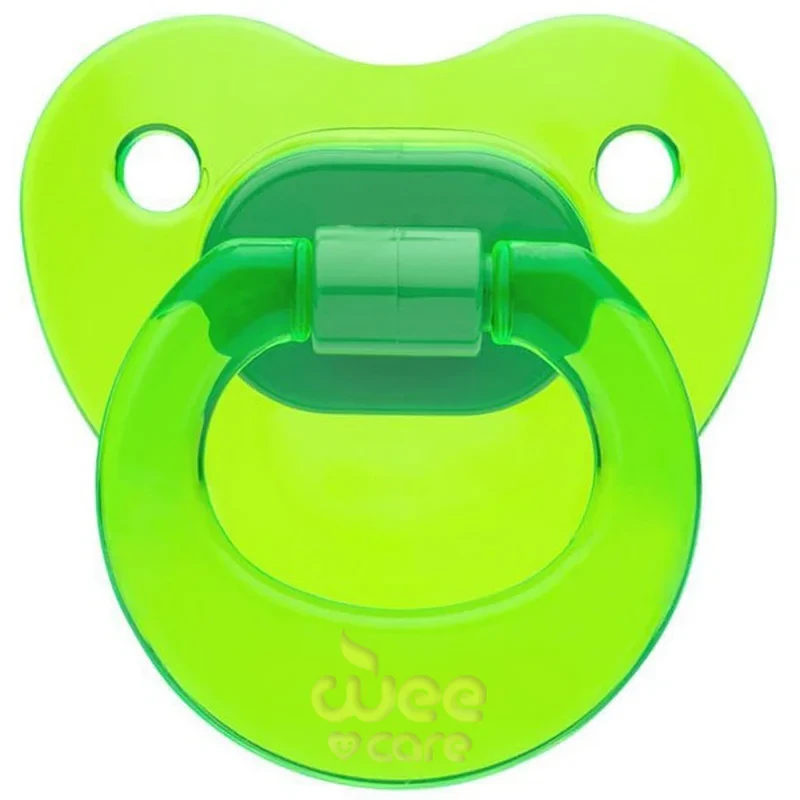 پستانک ارتودنسی وی کر مدل دسته دار fancy شفاف سایز 0-6 ماه کد p107