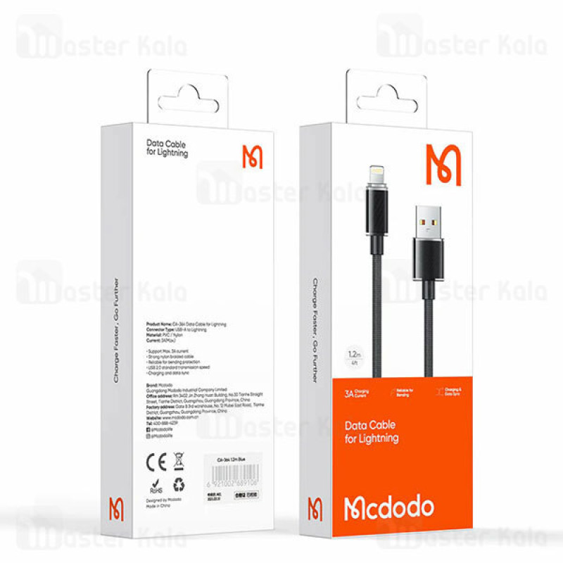 کابل تبدیل USB به لایتنینگ مک دودو مدل CA-3640 طول 1.2 متر