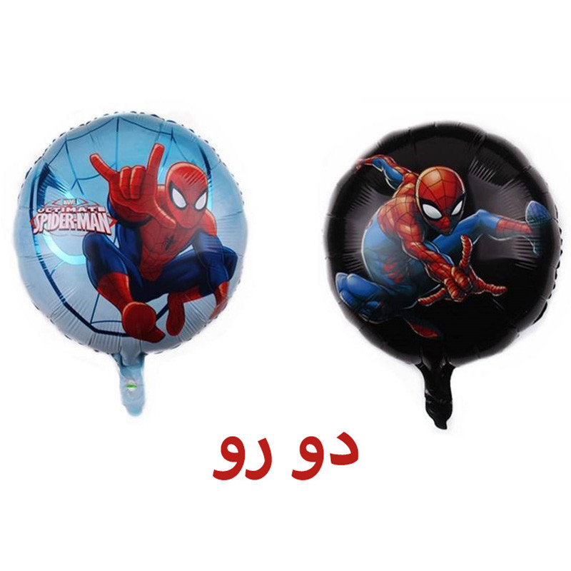 بادکنک فویلی لاکی بالونز مدل اسپایدرمن گرد دو رو کد 1077
