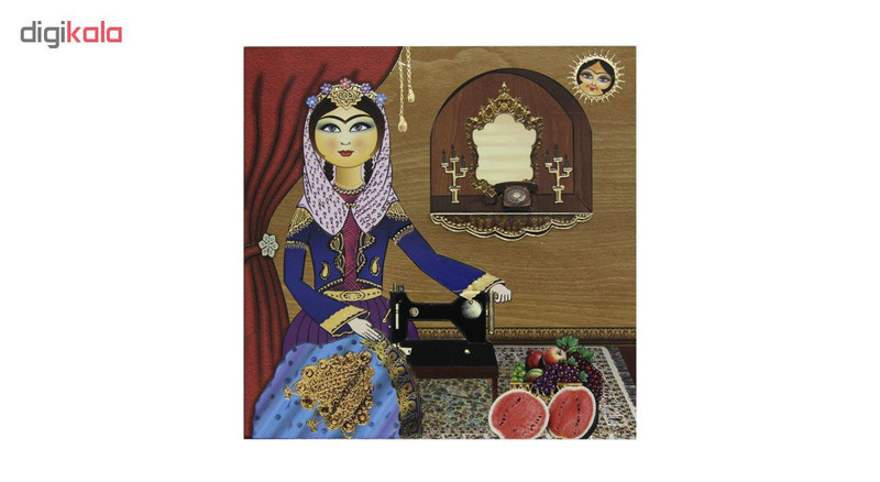 تابلو شاسی طرح خاتون و چرخ خیاطی