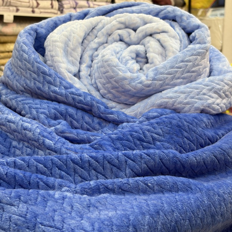 پتو 2 نفره تیلار تک مدل ژاکارد آبرنگی 350G سایز 220x200 سانتی‌متر