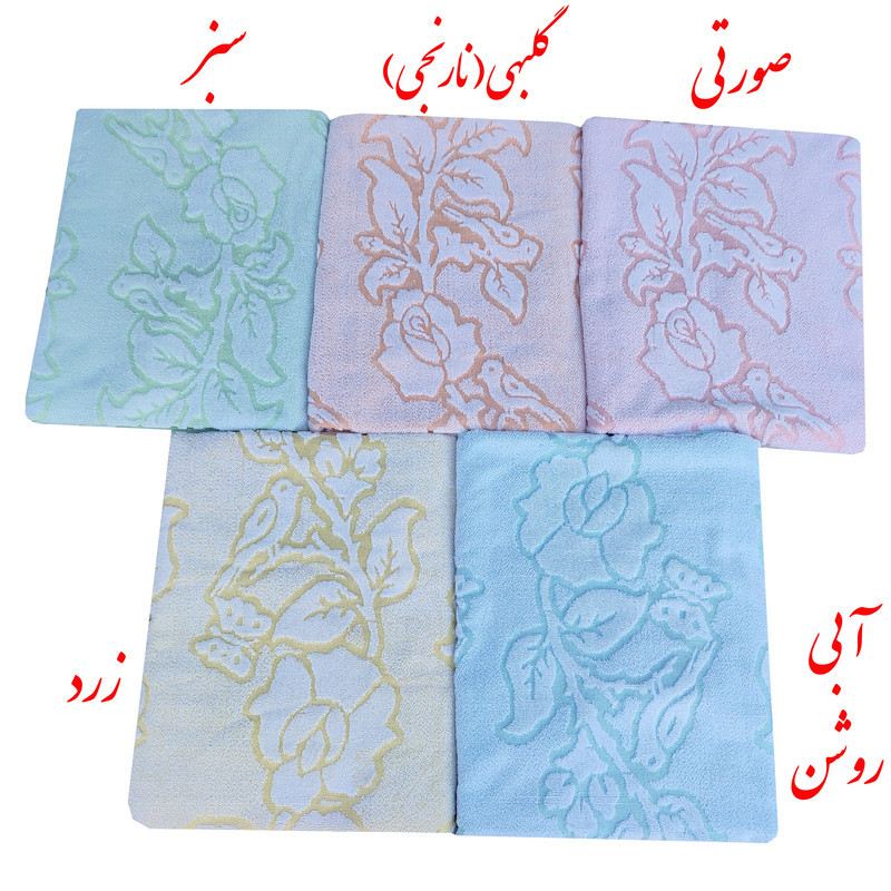 حوله حمام نساجی دُر هنر یزد مدل محبوبین 20 بافت سایز 185x110سانتی متر