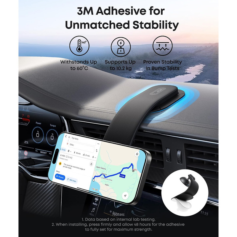شارژر فندکی بی‌سیم 15 وات انکر مدل B2216 به همراه کابل تبدیل USB-C