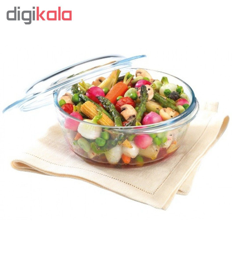 ظرف پخت پیرکس مدل borosilicate مجموعه سه عددی