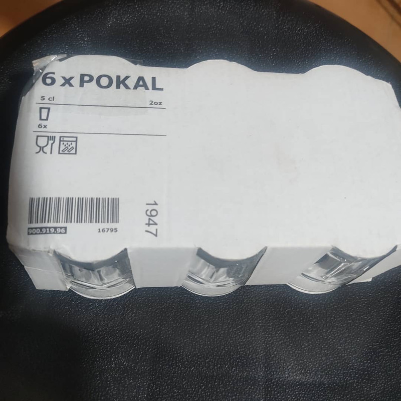 استکان ایکیا مدل POKAL کد 96 بسته 6 عددی