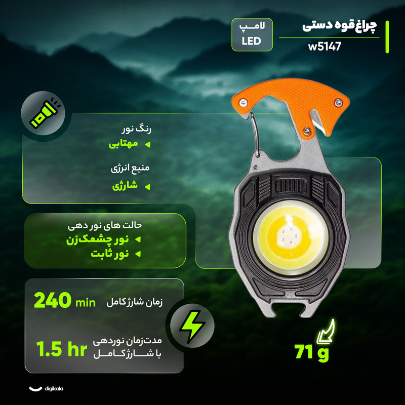 چراغ قوه مدل w5147
