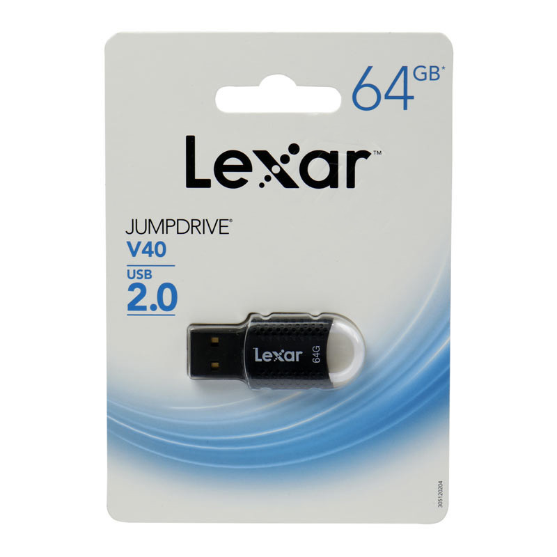 فلش مموری لکسار مدل V40 ظرفیت 64 گیگابایت