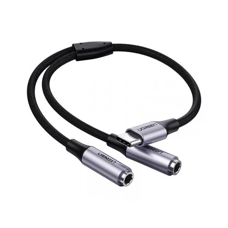 تبدیل 1 به 2 صدا استریو USB-C به 3.5 میلی متر یوگرین مدل 30732-AV144