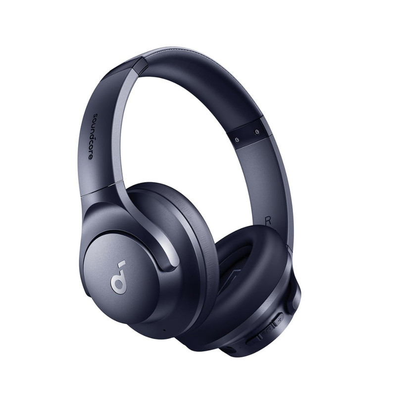 هدفون بلوتوثی انکر مدل Soundcore Q20i با نویز کنسلینگ فعال (ANC)، درگاه شارژ USB Type-C، دارای 2 میکروفون داخلی و 2 میکروفون خارجی، پشتیبانی از صدای Hi-Res از طریق کابل AUX