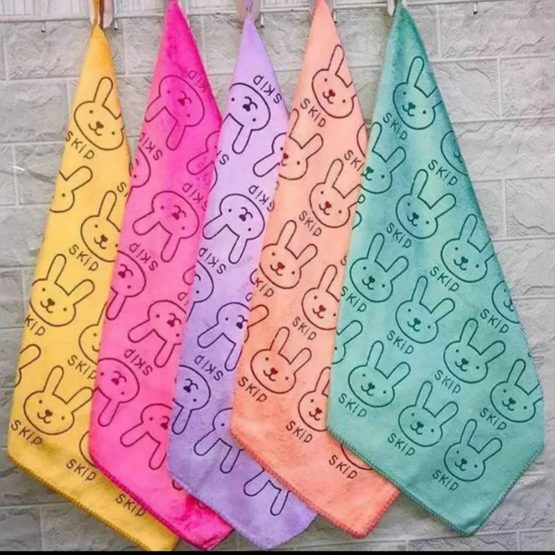 دستمال آشپزخانه مدل چهار خرگوش مجموعه 4 عددی