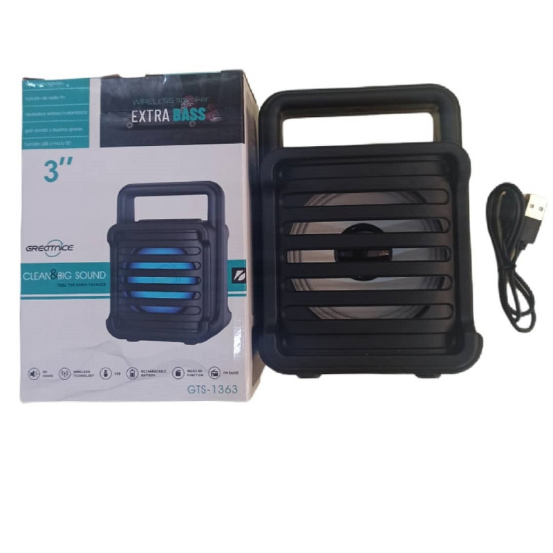 اسپیکر بلوتوثی قابل حمل مدل gts-1363