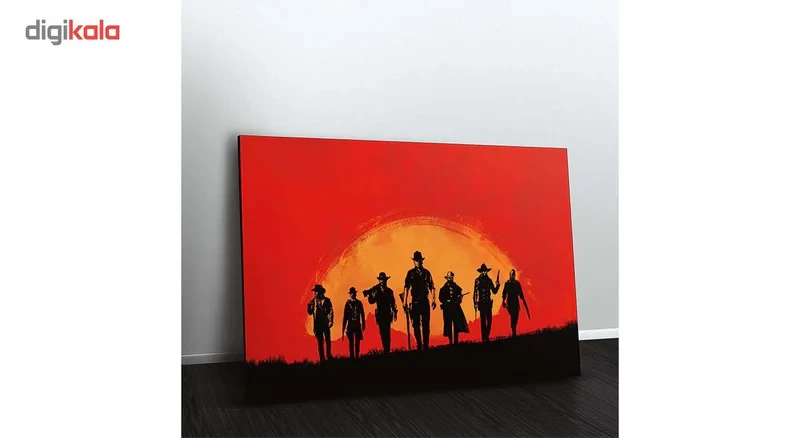 تابلو شاسی ونسونی طرح Red Dead Redemption سایز 30 × 40