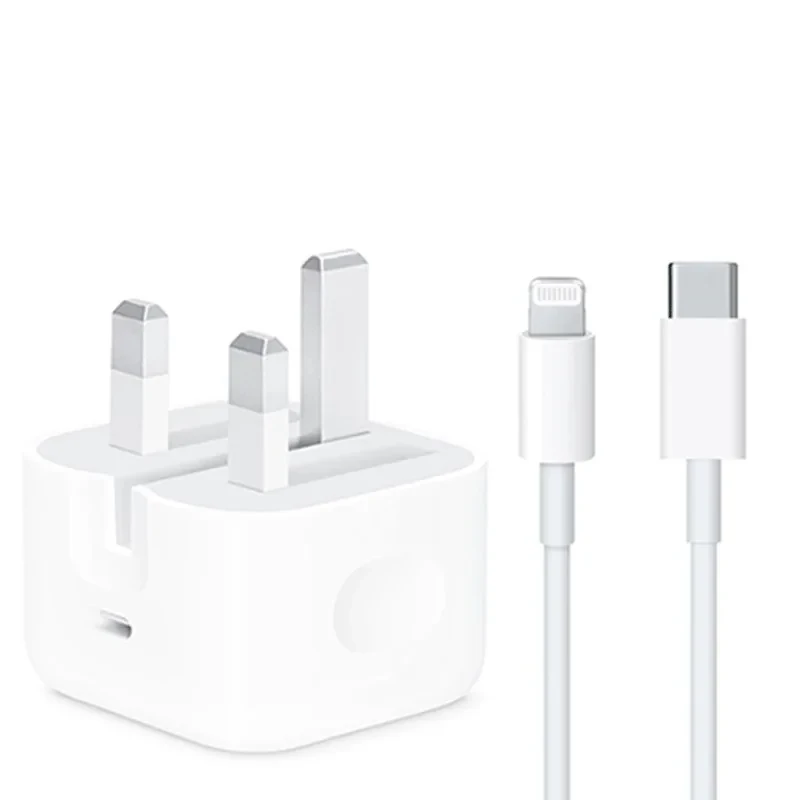 شارژر دیواری 25 وات مدل iphone 14promax به همراه کابل لایتنینگ