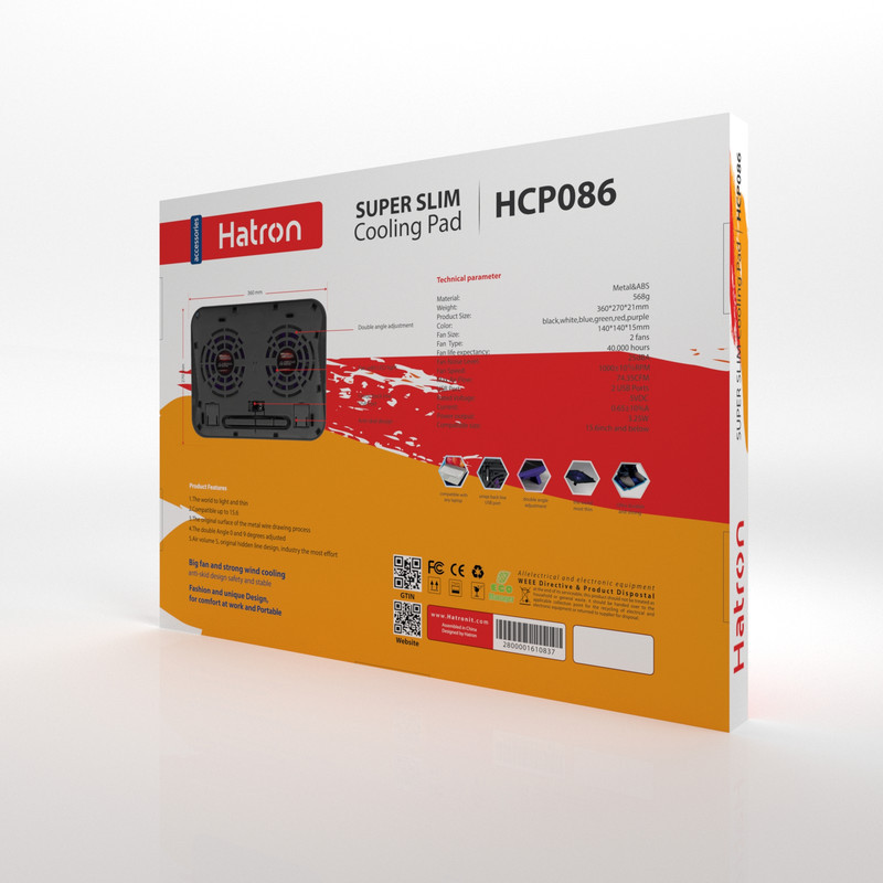 پایه خنک کننده  لپ تاپ هترون مدل HCP086