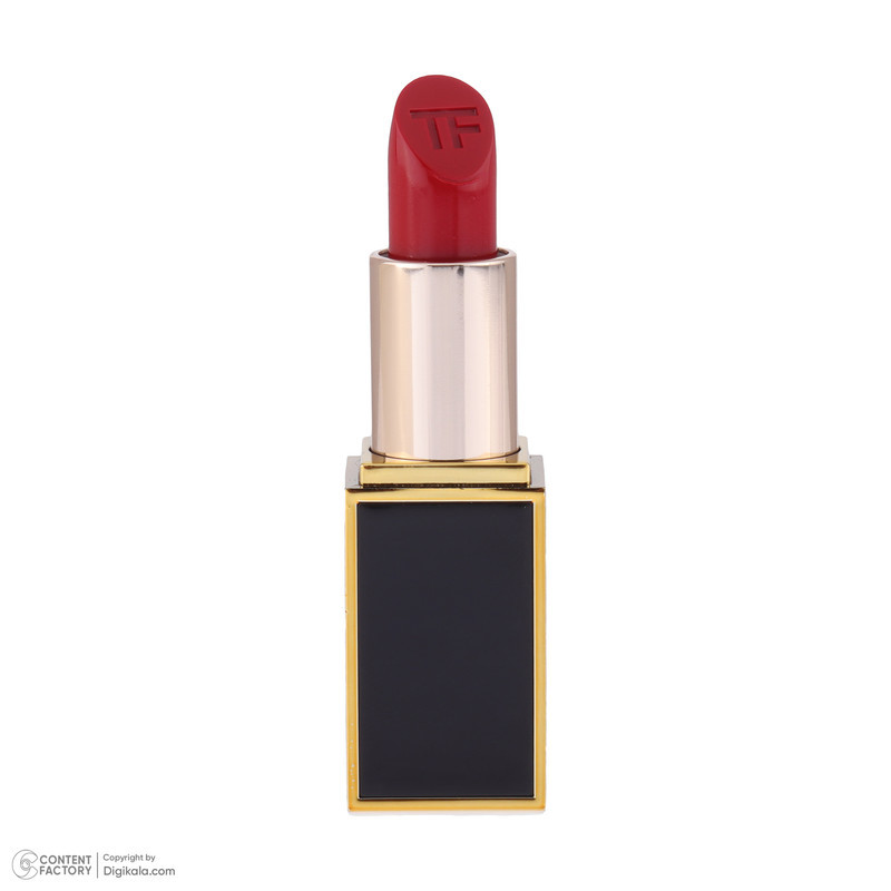 رژ لب تام فورد با شماره رنگ 16 و رنگ قرمز مدل Scarlet Rouge، وزن 3 گرم، با جلوه براق