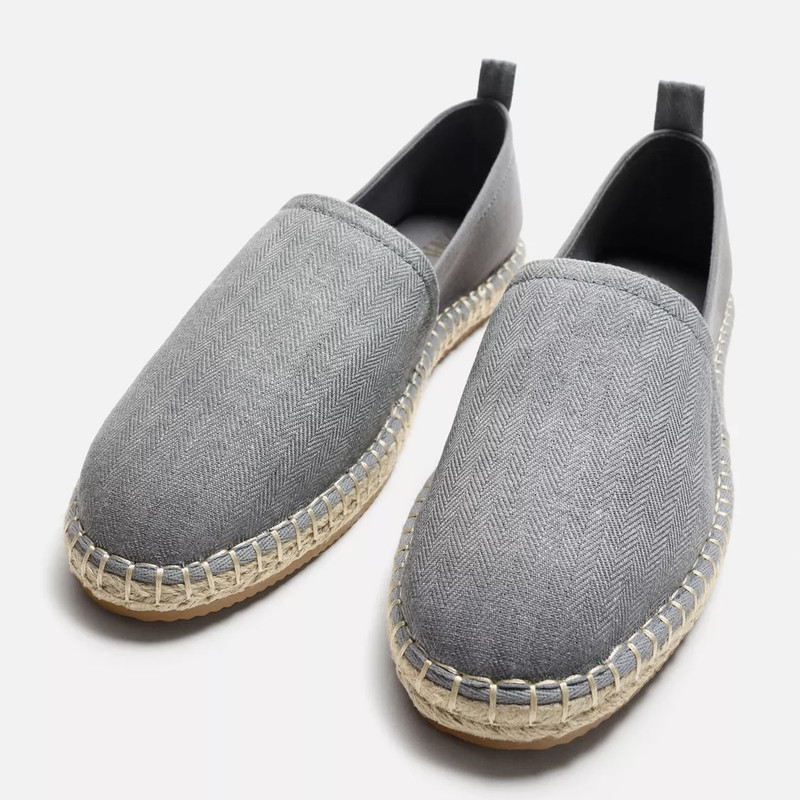 کفش کالج مردانه زارا مدل FABRIC ESPADRILLES 2025
