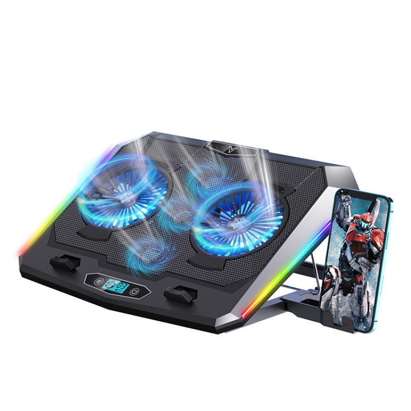 پایه خنک کننده لپ تاپ گیمینگ مدل RGB 5FAN D10 کد MOBILE STAND