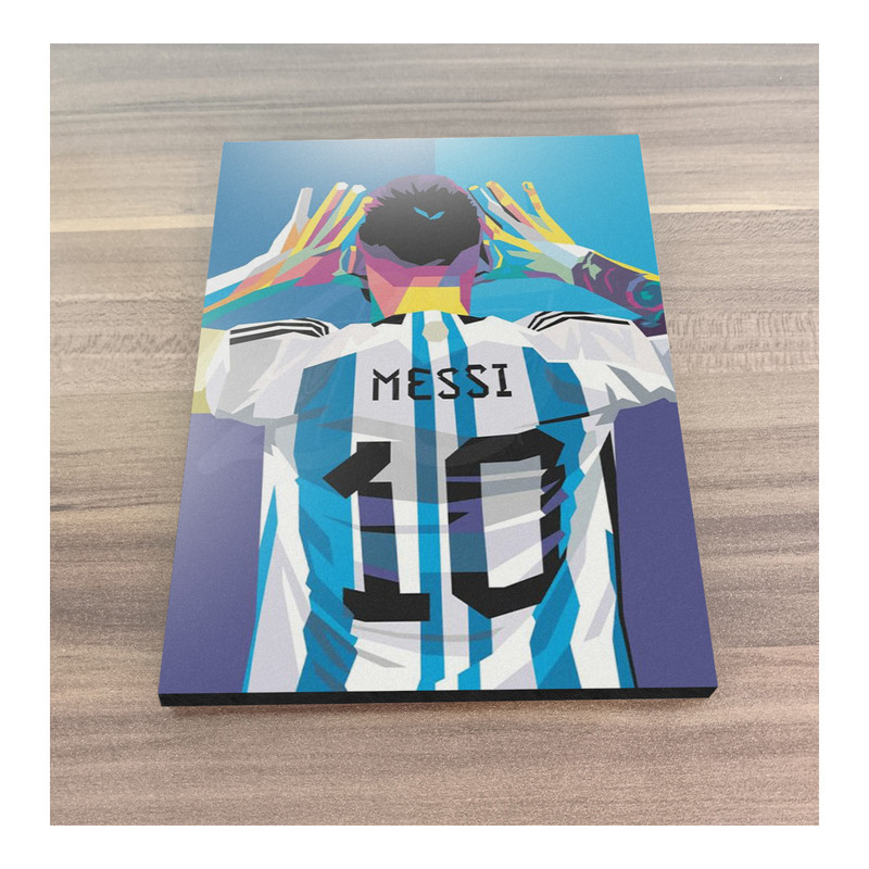 تابلو شاسی گوفی مدل لیونل مسی بازیکن فوتبال تیم آرژانتین طرح Lionel Messi Football Player کد RGNT10