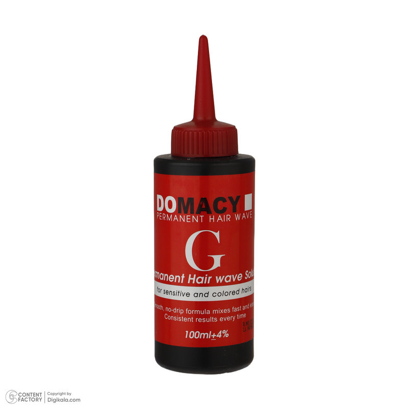 محلول فرکننده مو دوماسی مدل G-01 مناسب موهای رنگ شده حجم 100 میلی لیتر بسته دو عددی