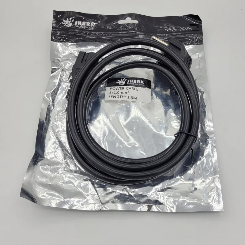 کابل برق سه پین منبع تغذیه کامپیوتر شارک مدل 3x1.0mm طول 1.5 متر