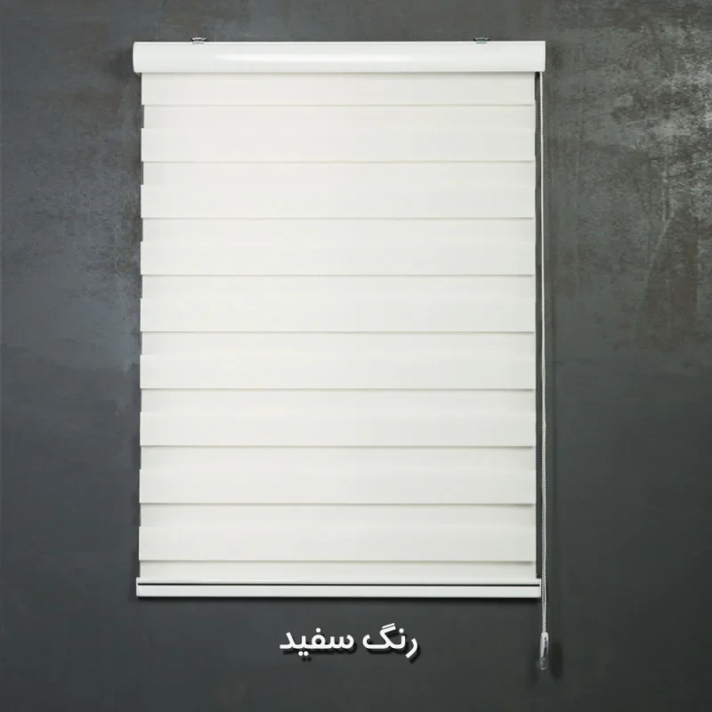 پرده زبرا طرح چوب کد SND-A-150 سایز 150x180 سانتی متر