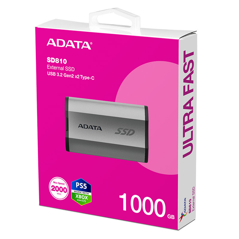 اس اس دی اکسترنال ای دیتا مدل SD810 ظرفیت 1 ترابایت رابط USB 3.2 Gen2