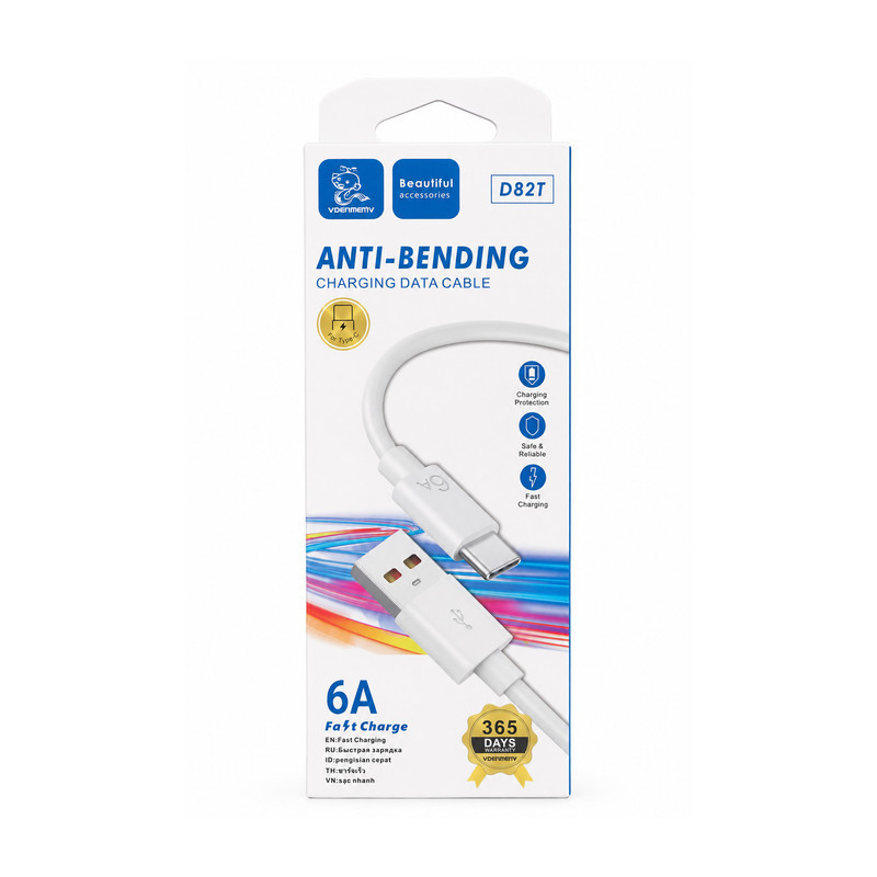 کابل تبدیل USB به USB-C وی دنمن وی مدل D82T طول 1 متر