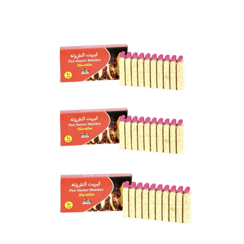 کبریت مدل آتش زنه بسته 3 عددی
