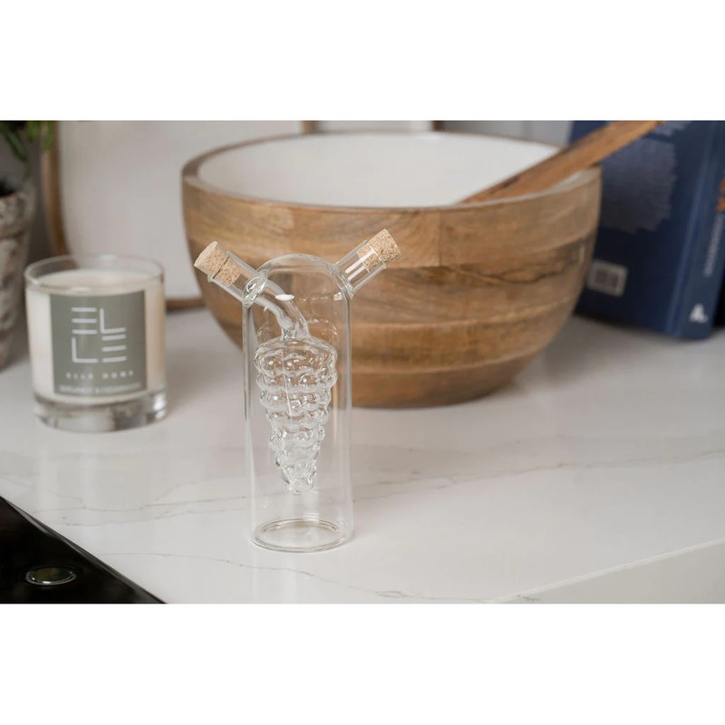 ظرف روغن مدل 300ml دو مخزنه طرح انگور کد DGQ51302002