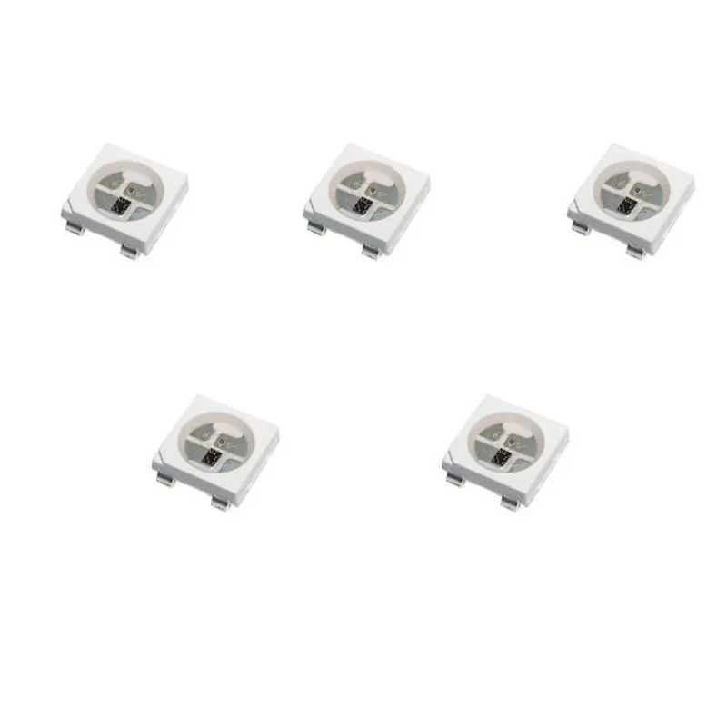 چیپ ال ای دی 0.3 وات مدل WS2812B_RGB کد M01 بسته 5 عددی