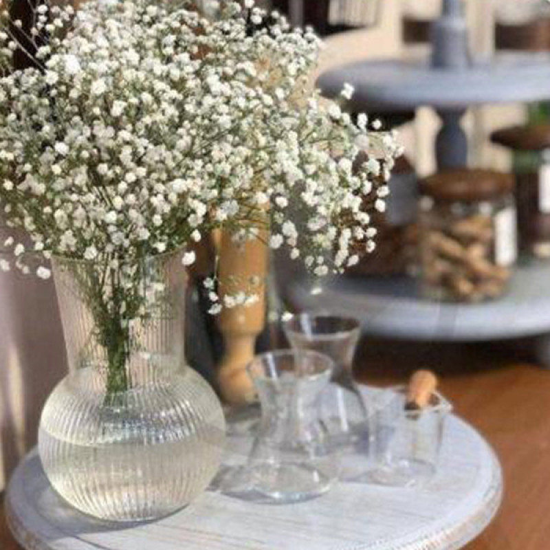 گلدان دکوری شیشه‌ای مدل ویکتوریا کد 01 با ابعاد 16×16×20 سانتی‌متر و وزن 270 گرم