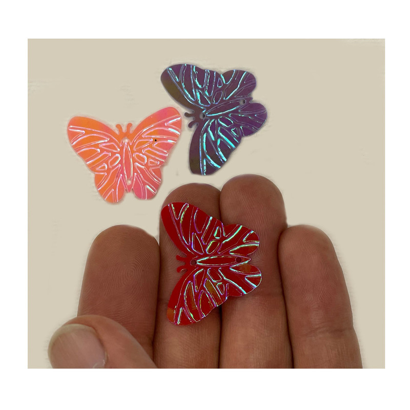 پروانه تزئینی مدل butterfly بسته 50 عددی