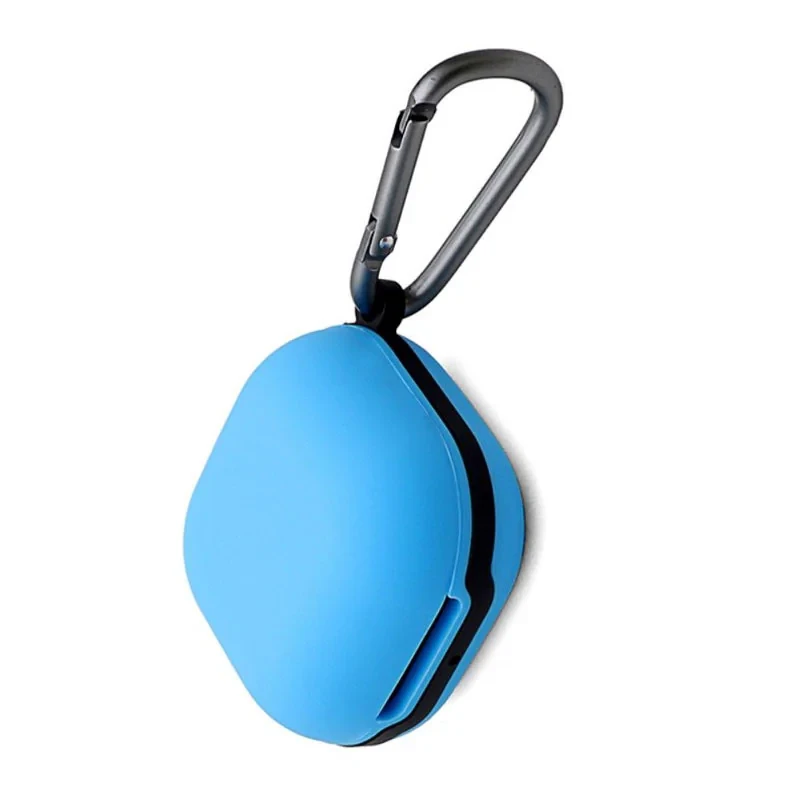 کاور مسیر مدل Silicone Metal Ring مناسب برای کیس بی سیم هدفون سامسونگ Galaxy Buds Live  Buds Pro  Buds 2  Buds 2 Pro  Buds FE به همراه گیره