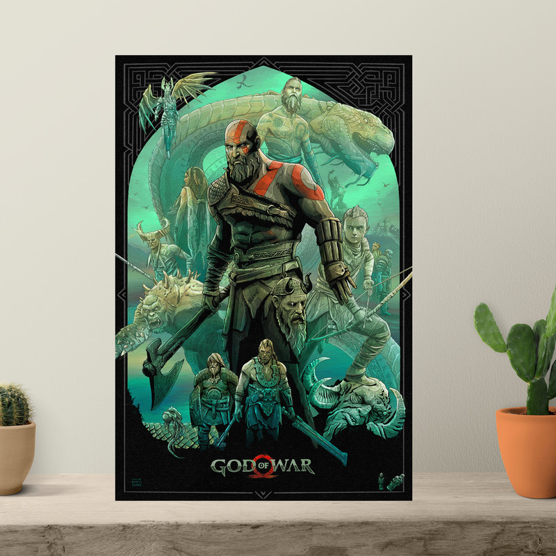 تابلو شاسی مدل گیمینگ گاد اف وار god of war  کد 1268