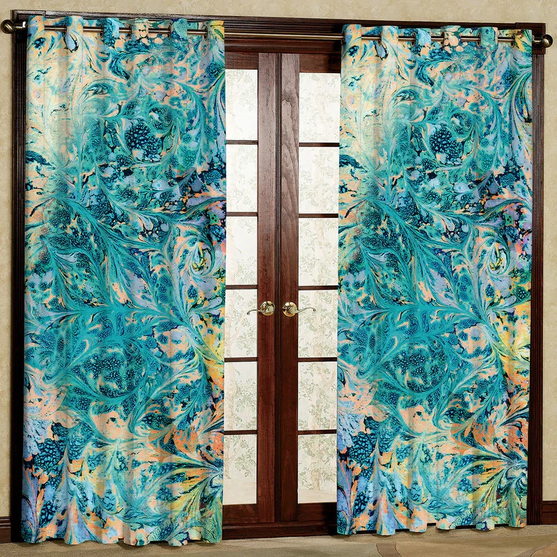 پرده مدل مخمل پانچی کد 2635T2 سایز 200x140 سانتی متر