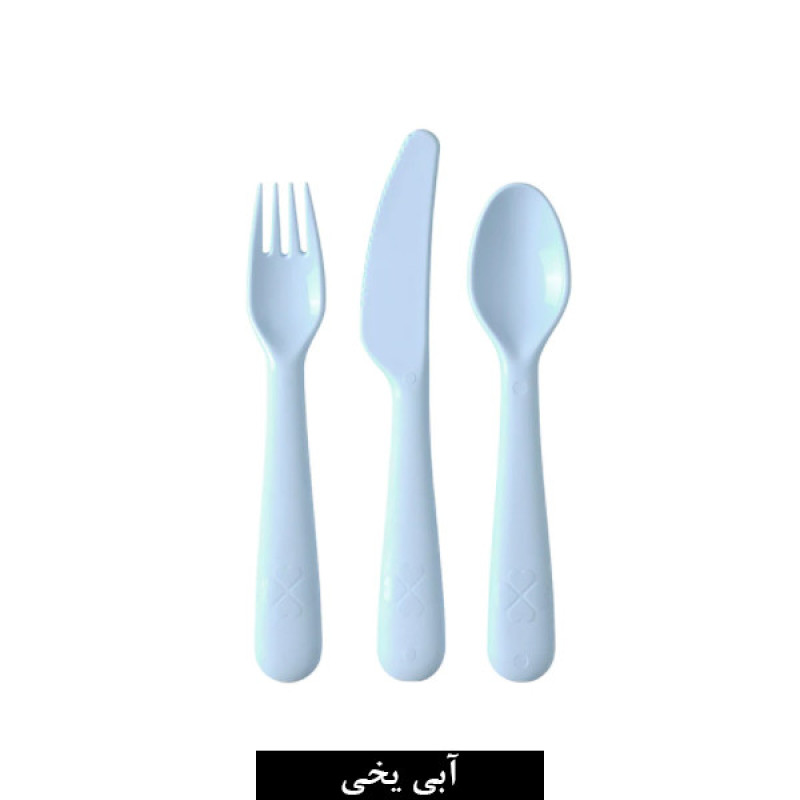 ست قاشق چنگال کودک ایکیا مدل Kalas بسته 3 عددی