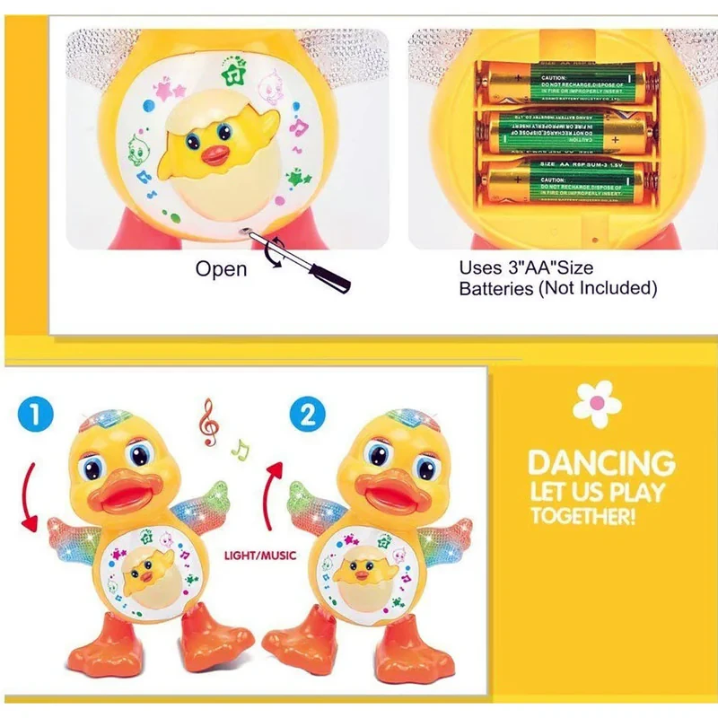 عروسک طرح اردک مدل dancing کد 3004 ارتفاع 19 سانتی متر
