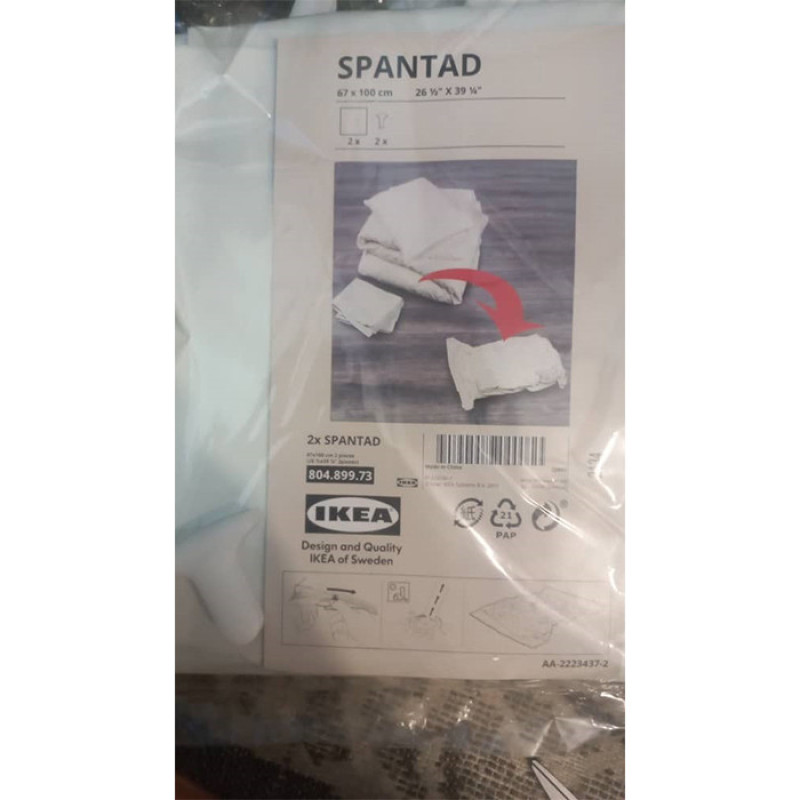 کیسه وکیوم ایکیا مدل SPANTAD بسته 2 عددی