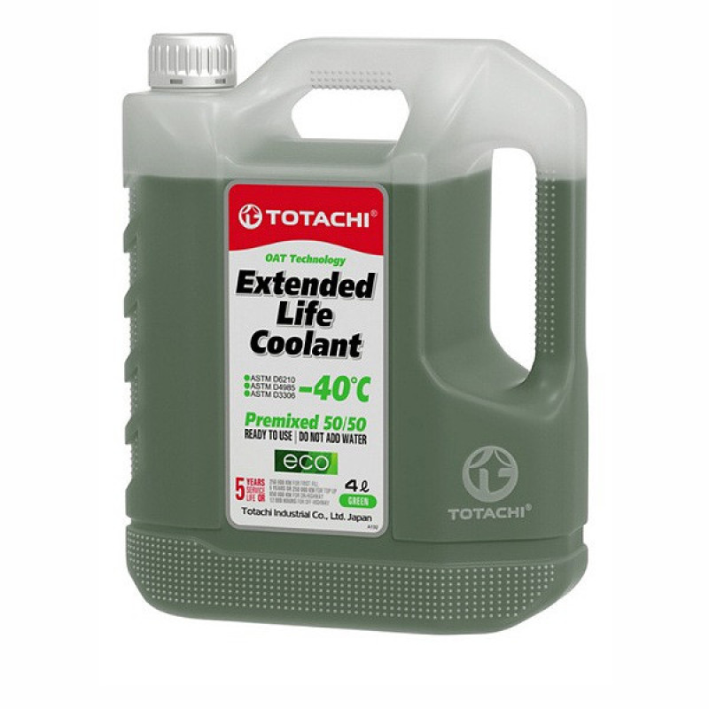 ضدیخ و ضدجوش 50 به 50 توتاچی مدل Coolant 5050 extended life green حجم 4 لیتر
