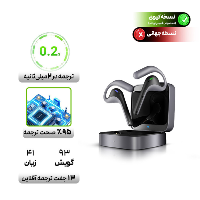 هندزفری مترجم تایم کتل مدل ChatGPT W4 Pro