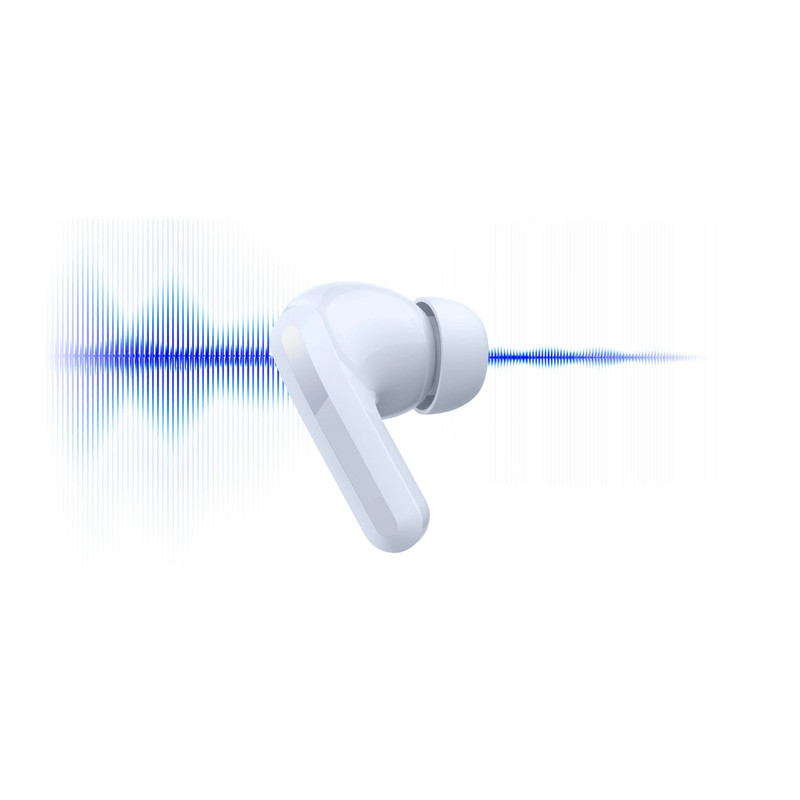 هدفون بلوتوثی شیائومی مدل Redmi Buds 5 با نویز کنسلینگ فعال (ANC)، درگاه شارژ USB Type-C، دارای نشانگر روی محفظه شارژ