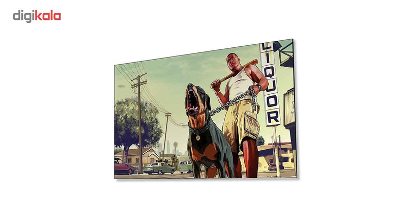 تابلو شاسی ونسونی طرح GTA V The Dog Bark سایز 50 × 70