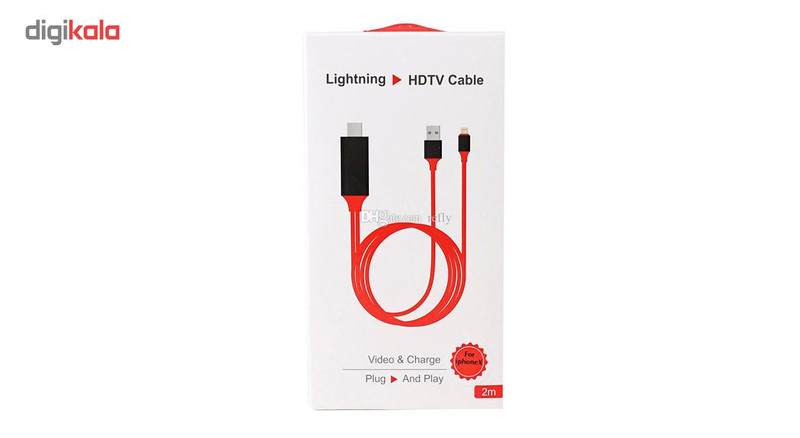کابل تبدیل لایتنینگ به HDMI مدل HDTV به طول 2 متر