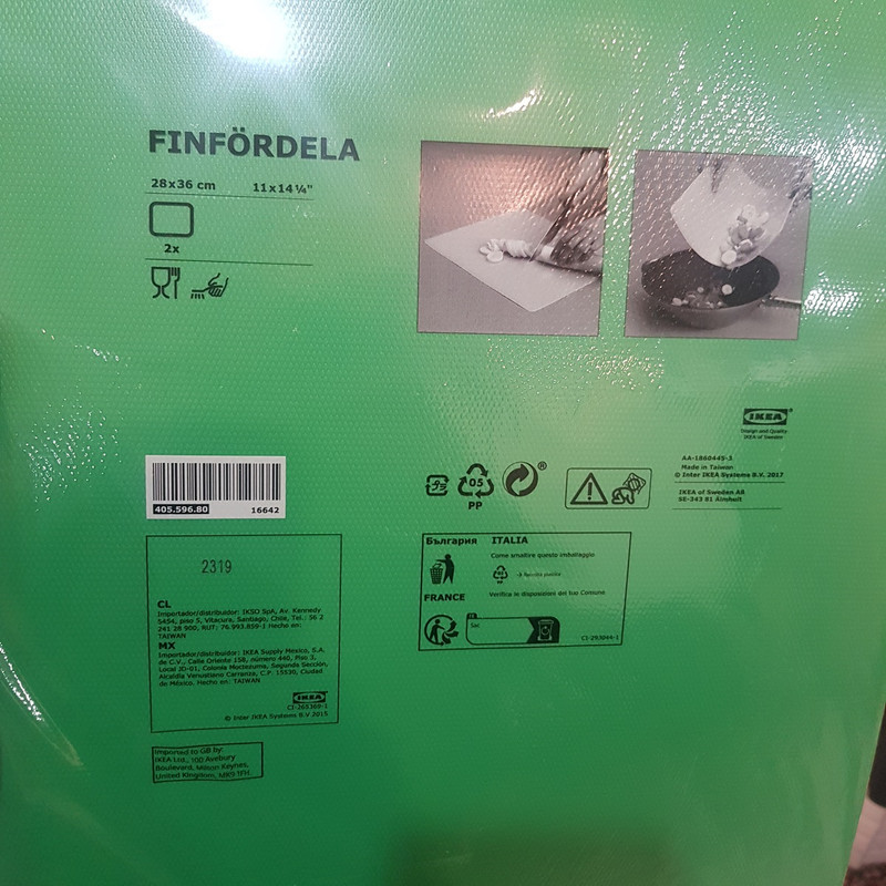 تخته برش ایکیا مدل FINFÖRDELA کد9680 مجموعه 2 عددی