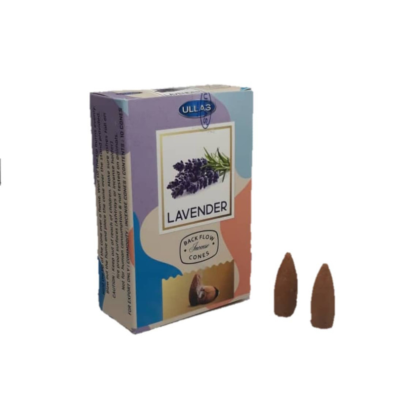 عود مدل ابشاری دستساز طرح lavender بسته 10 عددی