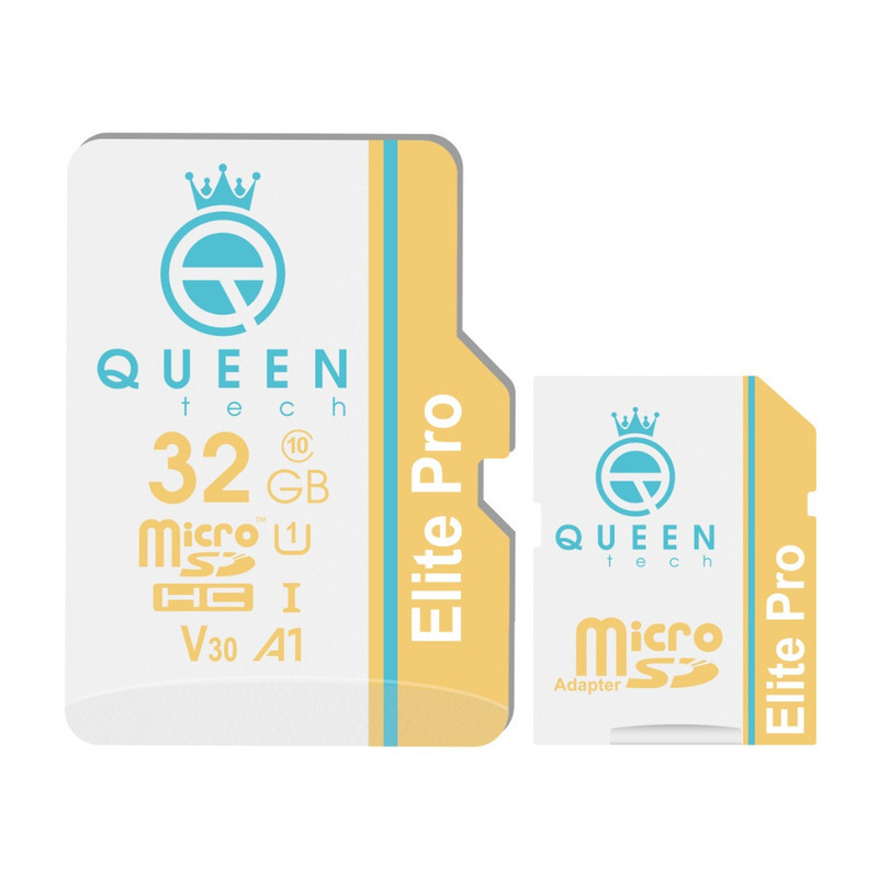 کارت حافظه Micro SDHC کوئین تک مدل Elite pro A1-V30-566X کلاس 10 استاندارد UHS-l U3 سرعت 85mbps ظرفیت 32 گیگابایت به همراه آداپتور SD
